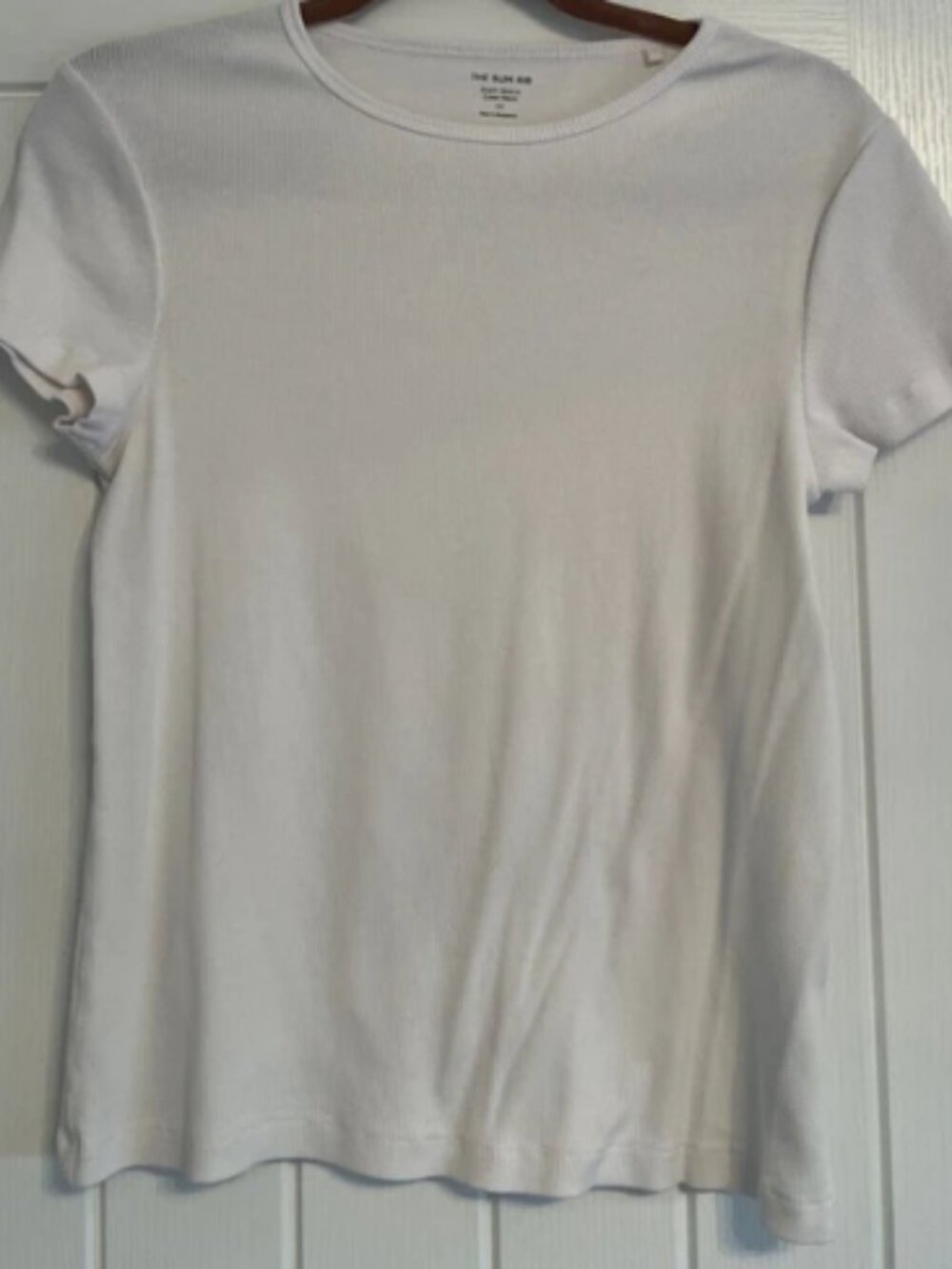 THE SLIM RIB slim fit short sleeved T-shirt
